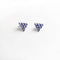 Eden - Boucles d'oreilles 4,2 ct en or blanc 18K et tanzanites 58 Facettes GER1025TZ