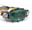 54 Bague en or jaune avec diamants et émeraude 58 Facettes 418/26 H