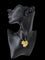 Ensemble boucles d'oreilles et pendentif-broche en or jaune, or blanc et diamants 58 Facettes PA1522