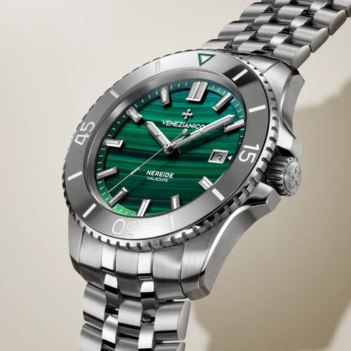 Montre Venezianico - Montre Nereide Malachite 4521544S 58 Facettes 4521544S