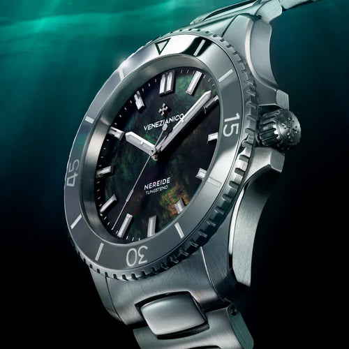Montre Venezianico - Montre Nereide Tungsteno 39, référence 3121540C 58 Facettes 3121540C