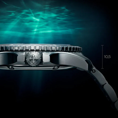 Montre Venezianico - Montre Nereide Tungsteno 39, référence 3121540C 58 Facettes 3121540C