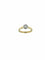 54 Bague solitaire HRD en or jaune et blanc avec diamant 58 Facettes A1909