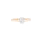 54 Bague solitaire HRD en or jaune et blanc avec diamant 58 Facettes A1909