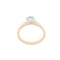 54 Bague solitaire HRD en or jaune et blanc avec diamant 58 Facettes A1909