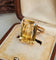 56.5 Bague cocktail vintage en or rose 18 carats et citrine 58 Facettes 681