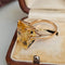 56.5 Bague cocktail vintage en or rose 18 carats et citrine 58 Facettes 681