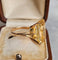 56.5 Bague cocktail vintage en or rose 18 carats et citrine 58 Facettes 681