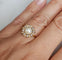53 Bague en or jaune avec perle et diamants 58 Facettes 739
