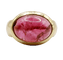 53 Bague cocktail vintage en or 18k et tourmaline cabochon 58 Facettes A07433