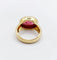53 Bague cocktail vintage en or 18k et tourmaline cabochon 58 Facettes A07433
