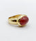 53 Bague cocktail vintage en or 18k et tourmaline cabochon 58 Facettes A07433