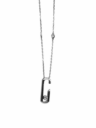 Collier Messika Move Addiction - Collier en or blanc 18K et diamants 58 Facettes 2136