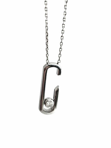 Collier Messika Move Addiction - Collier en or blanc 18K et diamants 58 Facettes 2136