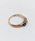 Bague 54.5 Bague antique en or rose 14K, diamant taille ancienne et saphirs 58 Facettes A07419