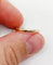 54.5 Bague antique en or rose 14K, diamant taille ancienne et saphirs 58 Facettes A07419