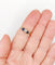 54.5 Bague antique en or rose 14K, diamant taille ancienne et saphirs 58 Facettes A07419