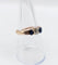 Bague 54.5 Bague antique en or rose 14K, diamant taille ancienne et saphirs 58 Facettes A07419