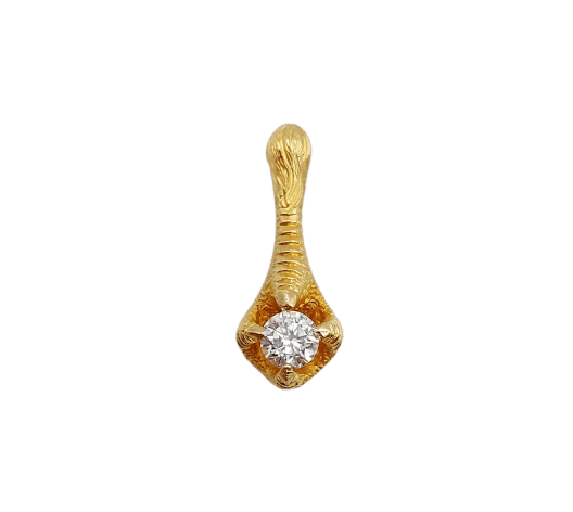 Pendentif serre d'aigle en or 18K et diamant