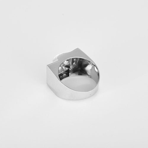 53 Tank - Bague ancienne en platine et diamants 58 Facettes BgTankptdts