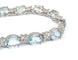 Bracelet tennis en or blanc 18 ct avec aigue-marine et diamants 58 Facettes 451/26 D