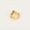 53.5 Bague double anneau cœurs en or et diamants 58 Facettes Bgdoublecoeur