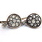 Boucles d'oreilles en or et argent avec diamants taille ancienne 58 Facettes 294/26 I