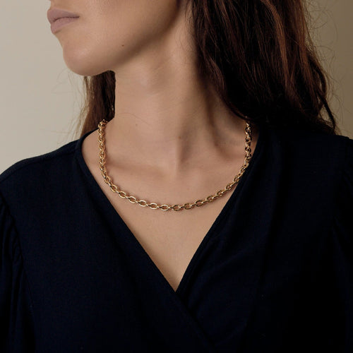 Collier Collier maille forçat en or jaune 58 Facettes ChaineForcat6,5