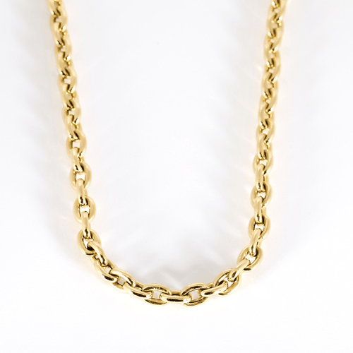 Collier maille forçat en or jaune 18 carats 58 Facettes ChaineForcat6,5