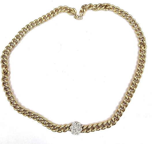 Collier en or jaune 18 ct avec diamants 58 Facettes 164/26 A