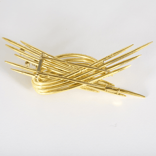 Jean Été - Broche en or jaune et diamants 58 Facettes BrocheJeanété