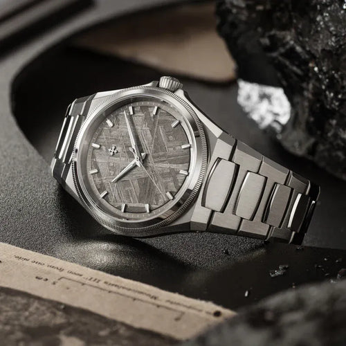 Montre Venezianico Arsenale Meteorite - Montre automatique en acier et météorite 58 Facettes 6221560C