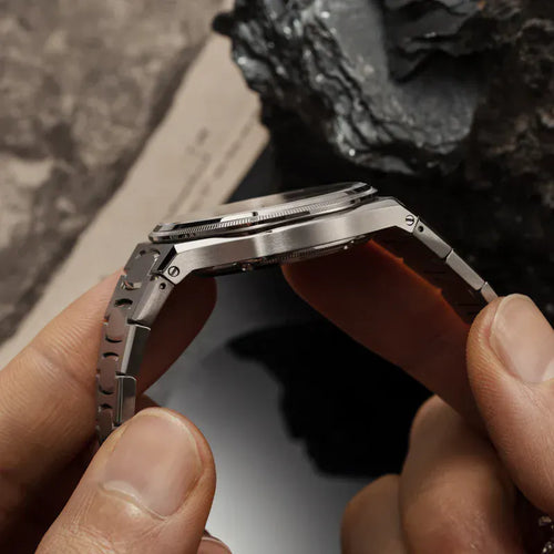 Montre Venezianico Arsenale Meteorite - Montre automatique en acier et météorite 58 Facettes 6221560C
