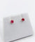 Puces d'oreilles vintage en or rose 18k et spinelles roses 58 Facettes A07556