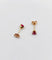 Puces d'oreilles vintage en or rose 18k et spinelles roses 58 Facettes A07556