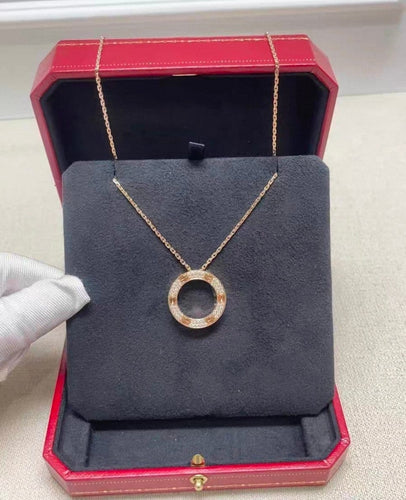 Cartier Love - Pendentif en or rose et diamants 58 Facettes jnci130