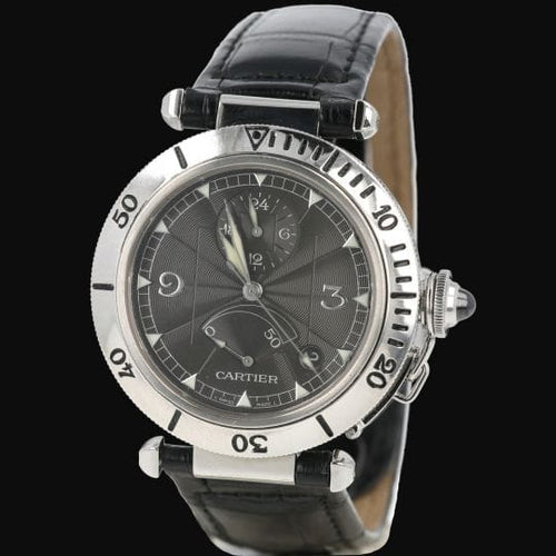 Cartier Pasha - Montre GMT réserve de marche en acier 58 Facettes MT47171
