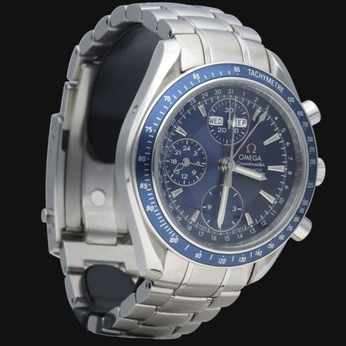 Omega Speedmaster Day-Date - Montre chronographe 40 mm en acier 58 Facettes MT47397
