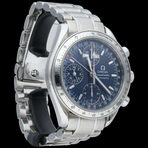 Omega Speedmaster Day-Date - Montre chronographe en acier 58 Facettes MT47409