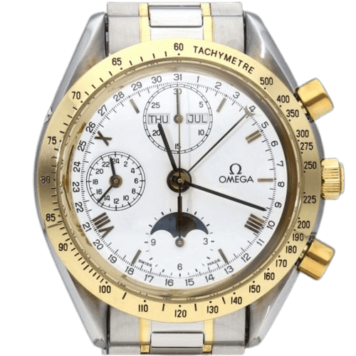 Omega Speedmaster - Montre Day Date automatique en or jaune et acier 58 Facettes MT47403