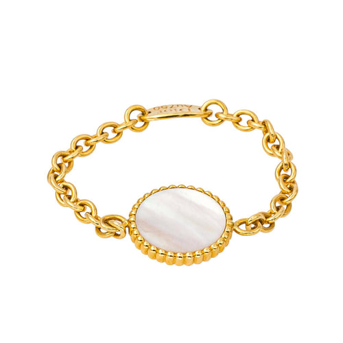 48 Dior Rose des Vents - Bague en or jaune, diamant et nacre 58 Facettes 4749151RV