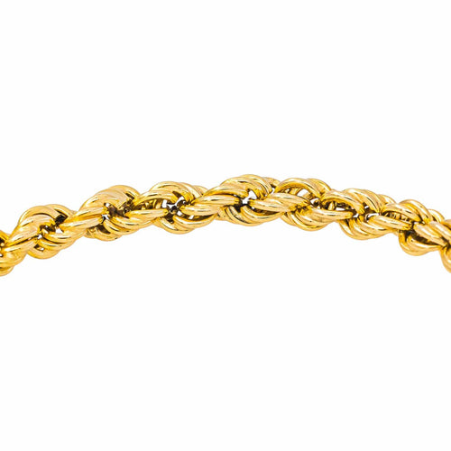 Bracelet maille corde en or jaune 58 Facettes 5713864CN