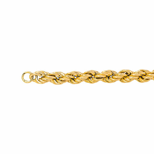 Bracelet maille corde en or jaune 58 Facettes 5713864CN