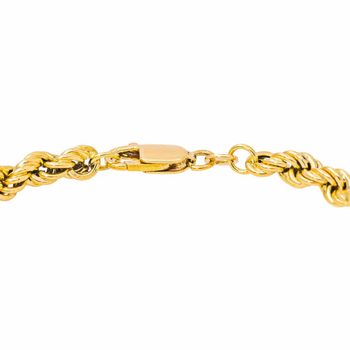 Bracelet maille corde en or jaune 58 Facettes 5713864CN