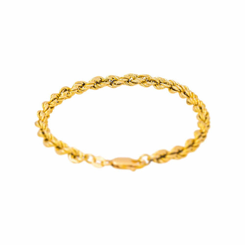Bracelet maille corde en or jaune 58 Facettes 5713864CN