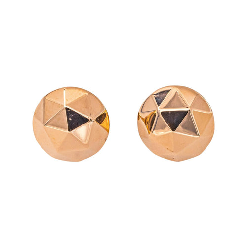 Boucles d’oreilles puces en or rose 58 Facettes 5714241CN