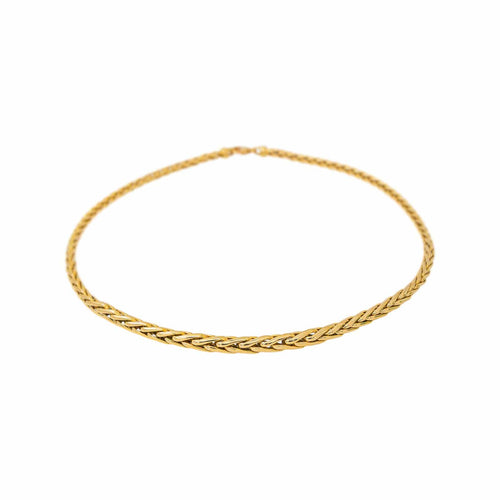 Collier maille palmier en or jaune 58 Facettes 5718544CN