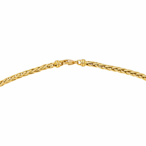 Collier maille palmier en or jaune 58 Facettes 5718544CN