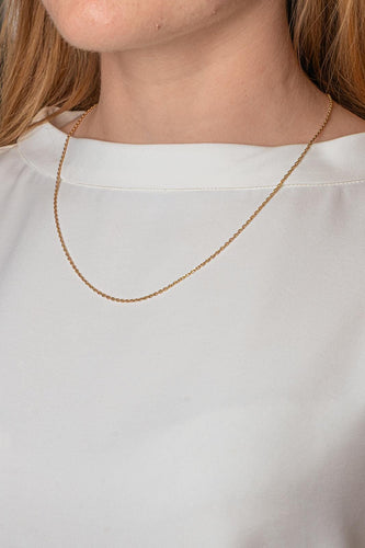 Collier maille forçat en or rose 58 Facettes 5729946CN