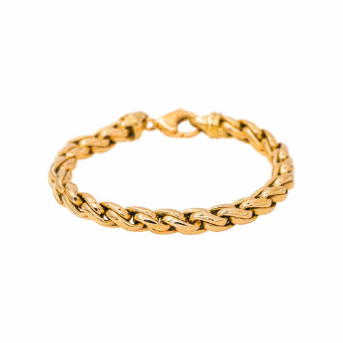 Bracelet maille tressée en or jaune 58 Facettes 5759286CN